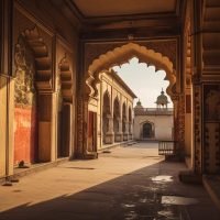 Inner court Wazir Khan Mosque